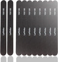 10PCS Double Sided 100/180 Grit Nail File Set, Washable Emery Board Nail Buffer Files for Home Salon Use, Professional Manicure Pedicure Tool for Acrylic False Nails and Gel Cosmetic