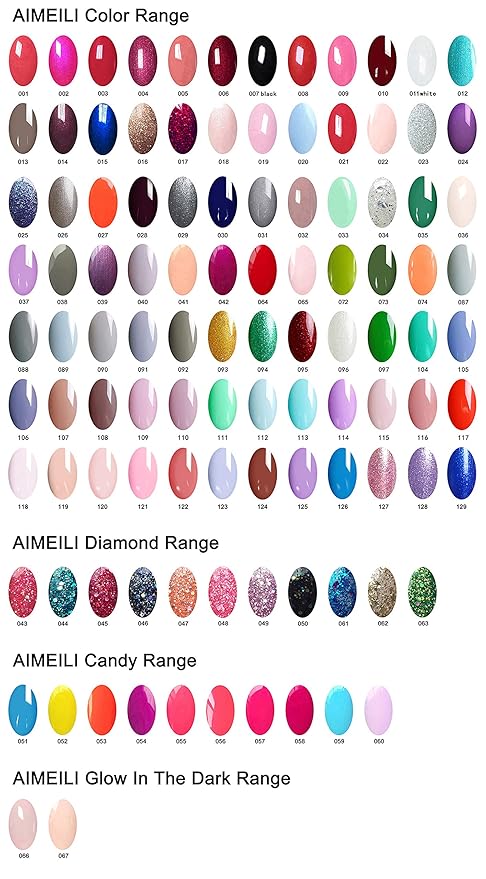 AIMEILI Gel Nail Polish, Hema Free, Soak Off U V LED Nude Color Nail Art Manicure for Women, Set Of 4pcs X 10ml - Kit Set 18