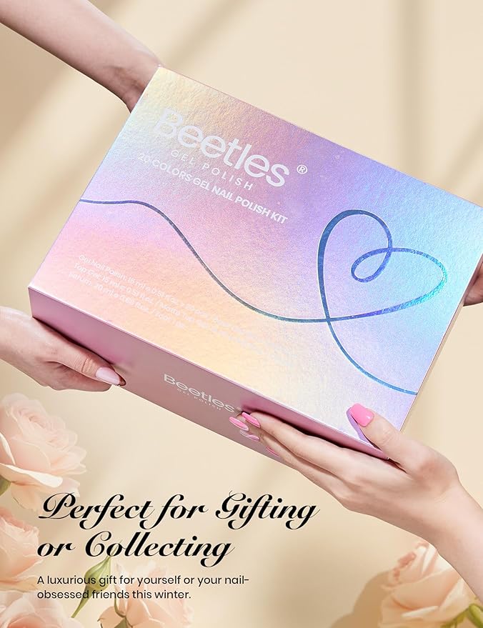 beetles Gel Polish Set - Everyday Muse Collection, 20 Colors 15ml Pink Yellow Blue Spring Colors Gel Set with Base Top Coat Trendy Colors Uv LED Lamp Salon DIY at Home Nails Gifts for Women