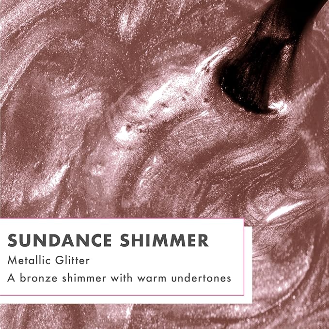 Olive & June Long Lasting Nail Polish | Plump Gel-Like Finish No Lamp Needed | Lasts up to 10 days | Salon-Quality 15-Free Vegan & Cruelty-Free Chip-Resistant | Sundance Shimmer