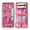 Manicure Set - 19 in 1 Professional Nail Clippers Pedicure Kit, Manicure Tool Kit, Stainless Steel Facial Grooming Set Kit, Gift Idea for Women, Men, Girls, Teens, Red