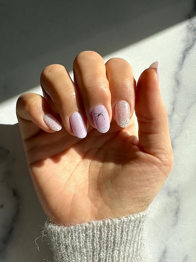 Semi Cured Gel Nail Strips (Lady Lilac)