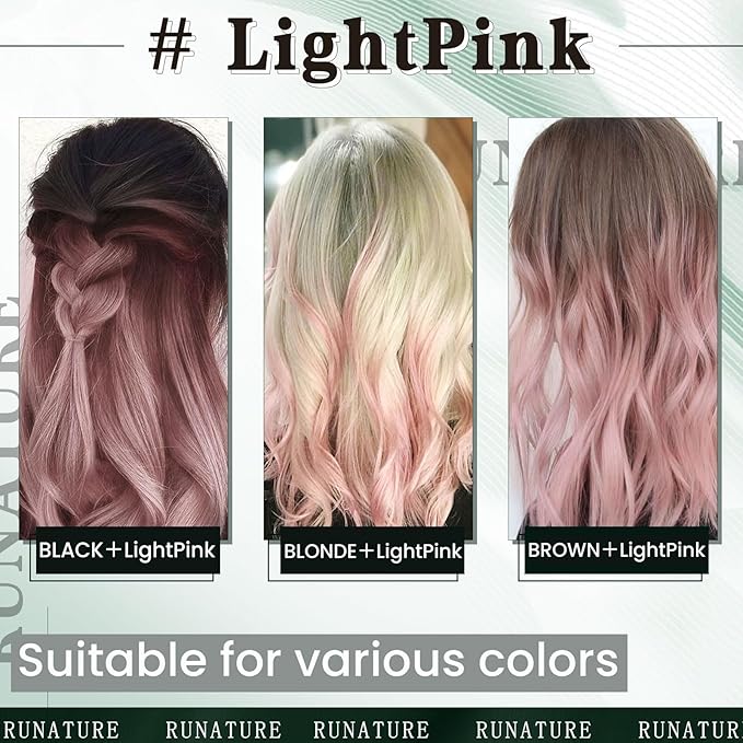 RUNATURE U Tip Hair Extensions Human Hair 16 Inch 25s Light Pink Hair Extensions Invisible Utip Pink Human Hair Extensions for Highlight Hot Fusion Keratin Tip Extension 20g