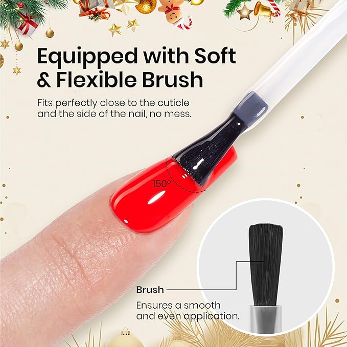 Beetles Gel Top Coat Set, 2Pcs 15ml Top Coat Gel Nail Polish No Wipe Long Lasting Shining Glossy Manicure Soak off U V Lamp Needed Nail Art Design Gifts for Women