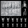 Buqikma 500PCS Short Nail Tips for Acrylic Nails - Clear False Short Artificial Tips for Manicure with Box（Pink Box with Tips）