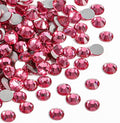 Beadsland 2880pcs Flat Back Crystal Rhinestones Round Gems for Nail Art and Craft Glue Fix, Rose, SS20,4.6-4.8mm