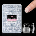 UNA GELLA Extra Short Oval Round Nail Tips, Pre-Shape 312pcs Short Gel Nail Tips Press on Nails Full Cover Oval Fake False Nails for Nails Extension DIY Salon at Home 12 Sizes