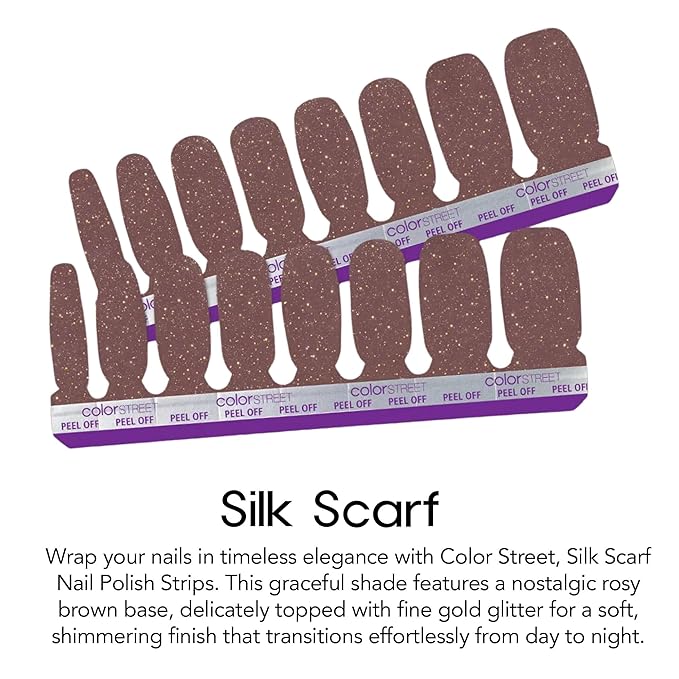Color Street Silk Scarf Glitter Nail Strips
