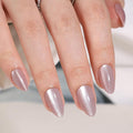Gel Press On Nails - Short Almond False Nails, 16 Sizes - 32Pcs Reusable Soft Gel Tips Kit, Stick On Nails for Women, Stars