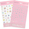 Daily Charme Festive Holiday New Year Colorful and Holographic Fireworks Self-Adhesive Holiday Nail Art Sticker Decorations for Women at Home Manicure DIY