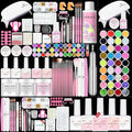 Saviland Acrylic Nail Kit with Drill – Nail Kit Acrylic Set for Nails Extension with Brush Gel Polish Builder Nail Gel Portable U V Light for Home DIY