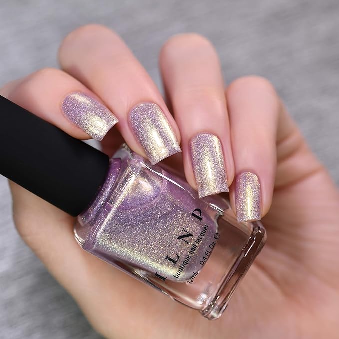 ILNP In The Clouds - Pale Lilac Shimmer Holographic Nail Polish