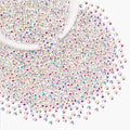 3000PCS SS8/2.5mm Crystal Rhinestones (Transparent AB), Bedazzling Flatback Glass Rhinestones for Crafting, Gems Diomand for Tumbler Shoes Clothing Mugs Nail Art