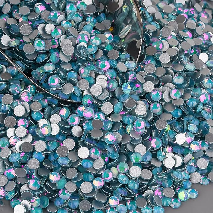 Blinginbox Rhinestones for Crafting,Flatback Rhinestones Glass Gems Stones Round Gemstones Non-Hotfix Crystal for Crafts Nail Decoration,Tiffani Crystal(4.6-4.8mm) SS20/1440pcs