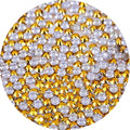 4500 Pcs SS12 3mm Flatback Rhinestones for Nails Art Crafts Glitter Round Gems AB Crystals DIY Clothes Shoes （Gold AB）
