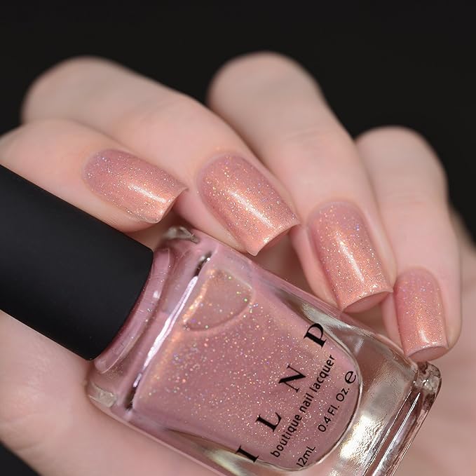 ILNP Bliss - Soft Pink Holographic Nail Polish