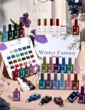 Beetles Spring Gel Polish Set - Spring Fantasy Collection, 35PCS HEMA-Free 10ml Soak Off UV LED Gel Nail Kit, Berry Red Caramel Colors with Base Top Coat & Cuticle Oil Valentines Gift