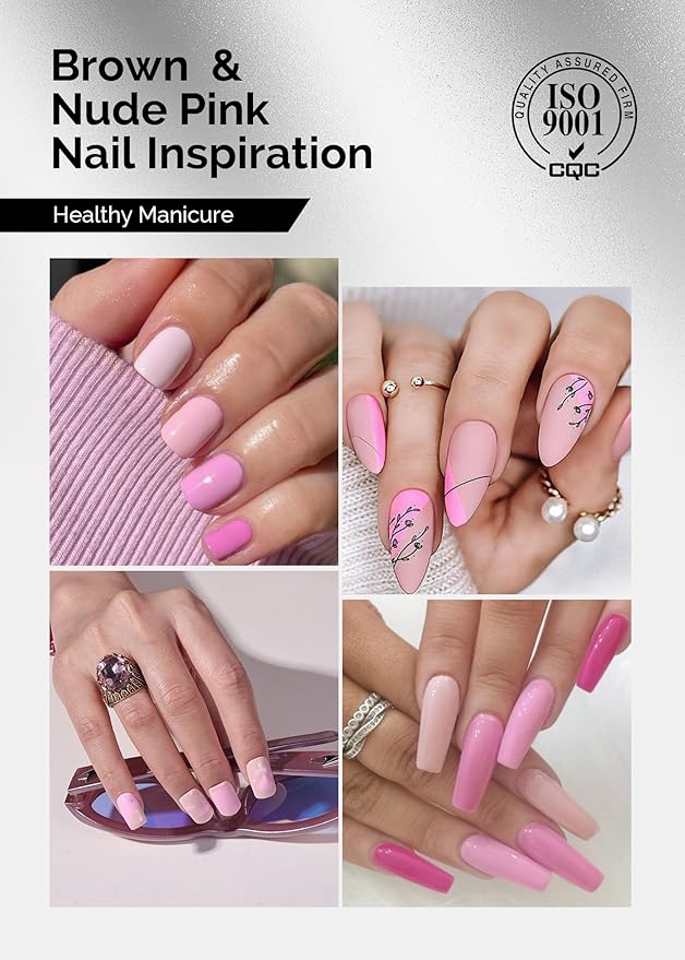 MelodySusie Thick Gel Polish Kit, 15ML Macaron & Nude Pink Color, UV LED Pink Gel Polish Gift for Women's Nail Art Manicure Salon DIY Nail Design Decoration at Home-012+093
