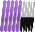 Nail Buffer Block (10 Pack), Professional Reusable Durable Nail Files and Buffers for Natural Nails, 100/180 Medium Grit Double Sided & Washable Manicure Kit for Women, Home, Salon &Travel