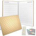 308 Colors Nail Swatches Book with 360 Nail Tips Professional Nail Color Chart Card Display Gel Polish Book Nail Painting Practice Design Board No Need Pasting, No Need Glue for Nail Salons