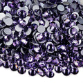 Genie Crystal ss20 1440 Pcs Purple Flatback Rhinestones, 10 Gorss 5mm Bling Tanzanite Glass Rhinestones Glue Fix Stone for Tumbler, Shoes,Clothes,Makeup,Nail Art,DIY Crafts