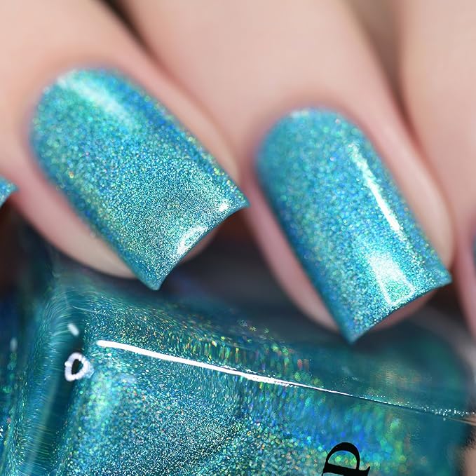 ILNP Sail Away - Vivid Turquoise Ultra Holographic Nail Polish