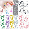 10 Sheets Glitter Star Nail Stickers for Women Girls Kids Nail Decoration 3D Self Adhesive Shinning Nail Decals for Fingernails and Acrylic Nails Design (Glitter Star)