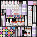 SAVILAND Acrylic Nail Kit with Drill & Essential Oil: Professional Acrylic Nails Kit for Beginner with Everything Nail Powder & Liquid Nail Primer Complete Home DIY Kit Salon Women Christmas Gift