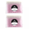 200 Pieces Disposable Lip Applicators – Lint-Free Versatile Doe Foot Makeup Wands for Lip Gloss, Lipstick, Lash Extensions, Beauty Starter Kits Essential (200 Brushes, Rose Pink Crystal)
