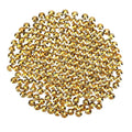 Novani Rhinestones Flatback Rhinestones Glass Gems Stones Jewels Round Gemstones Non-Hotfix Crystal for Crafts,SS30,288 Pieces,Gold