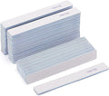 50 Pieces 150/150 Grit Rectangle Nail Files for Acrylic Nails, Reusable Buffing Nail Files Double Sided Emery Boards Manicure Tool