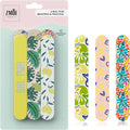 Nail Files - Professional Medium Emery Boards 6 Dual-Sided Medium, Fine Grit for Natural/Acrylics - Nail Shapers to Smooth/Refine Nails (Pack of 1)