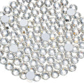 288pcs Flat Back Rhinestones Glitter Round Crystal Gems Glass Rhinestones for Crafts Nail Art Clothes Shoes DIY Decorations, Crystal, SS30, 6.3-6.5mm