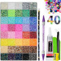 Resin Jelly Rhinestones for Bedazzling, EARLMONI Multi Colord Bedazzler Kit with 15ml B7000 Glue Rhinestone Pen Tool for Clothes Nail Art (40 Colors, 3MM)