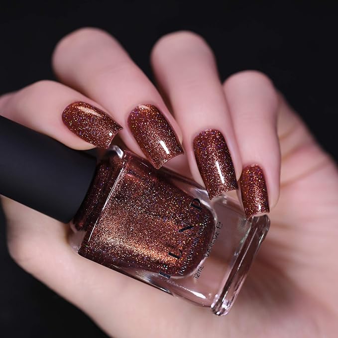 ILNP Misery - Fiery Burnt Orange Holographic Nail Polish