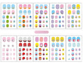 Kids Nail Stickers Full Nail Wraps Self Adhesive Nail Polish Strips for Kids Girls Nail Art Decoration Fun Including Flowers Butterflies Cows Recommend for Age 8 and Older (Pack of 10)