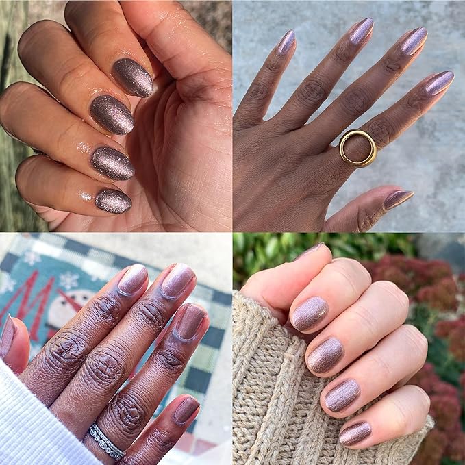 Olive & June Long Lasting Nail Polish | Plump Gel-Like Finish No Lamp Needed | Lasts up to 10 days | Salon-Quality 15-Free Vegan & Cruelty-Free Chip-Resistant | Sundance Shimmer