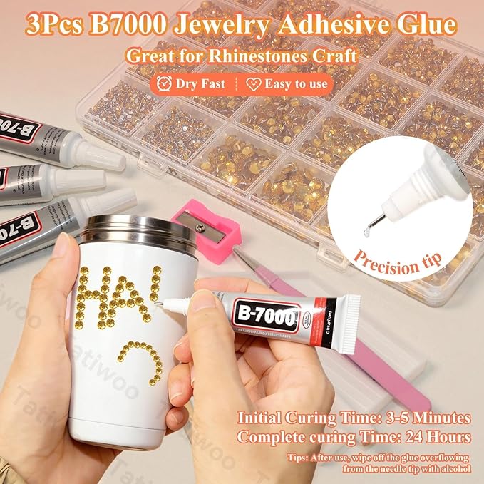 20000Pcs Yellow Gold Flatback Jelly Resin Rhinestones for Bedazzling, Mix Sizes Crystal Rhinestones Gems, Yellow Gold Gems Bedazzling for Crafting, Flatback Rhinestone for DIY Face Makeup Crafts