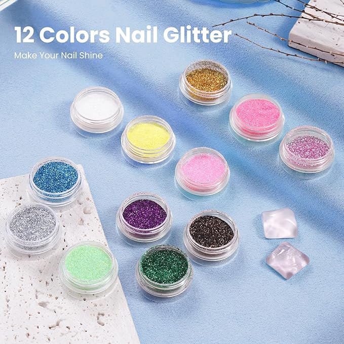 Magnetic Practice Hand for Acrylic Nails Kit: Flexible Nail Hands Acrylic Powder Set for Nail Extensions Caving - Mannequin Training Hand for Beginner Salon Home