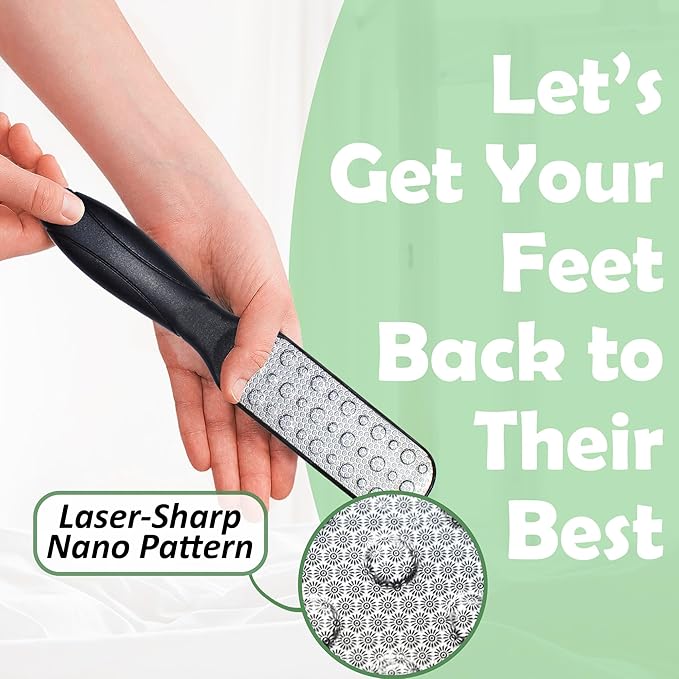 Callus Remover Gel & Double-Sided Foot File: 8 oz Extra Strength Callus Remover for Feet, Foot Callus Remover Care, Pedicure Tools Supplies, Spa Kit, Dead Skin Scrubber