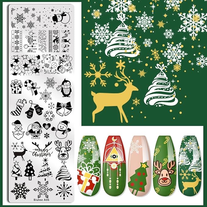 Biutee Gel Nail Stamping Kit with 8 Colors Nail Stamping Polish Gel Nail Stamping Plates 10PCS Nail Stamp Plates Nail Stamper Starry Sky Lace Flower Leaves Animal Nail Stamping Kit Nail Design