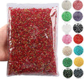 Big Pack 3mm 50000PCS Resin Rhinestone Flatback Round AB Jelly Color Rhinestones for Nail Art, Bottles, Makeup Clothes Shoes Cup DIY Crafts Supplies