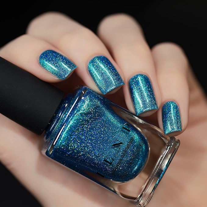 ILNP High Tide - Bright Blue Green Holographic Nail Polish