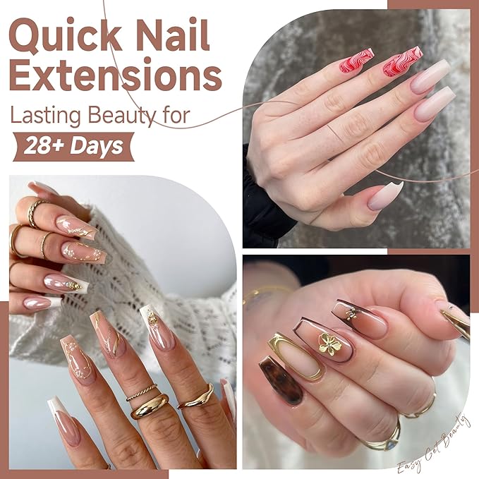 UNA GELLA Coffin Nails Tips, 216 PCS Soft Gel Nail Tips Coffin Half Matte Full Cover False Nails Pre-shaped Clear Acrylic Press on Nails Medium for Nail Extensions Home DIY Salon, 12 Sizes
