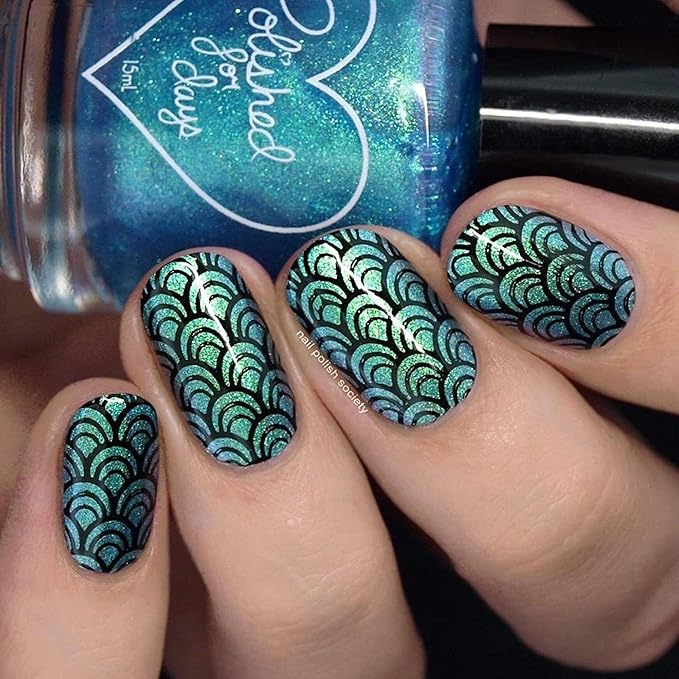 Whats Up Nails - B038 Lost at Sea Stamping Plate for Nail Art Design