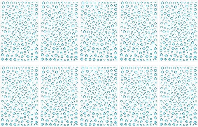 PATIKIL 2090 Pcs Acrylic Gem Sticker, 4 Size 3/4/5/6mm Self Adhesive Rhinestones Face Gem Stones Bling Jewelry for Nail Art Craft Clothes DIY Makeup Decoration Party, Sky Blue