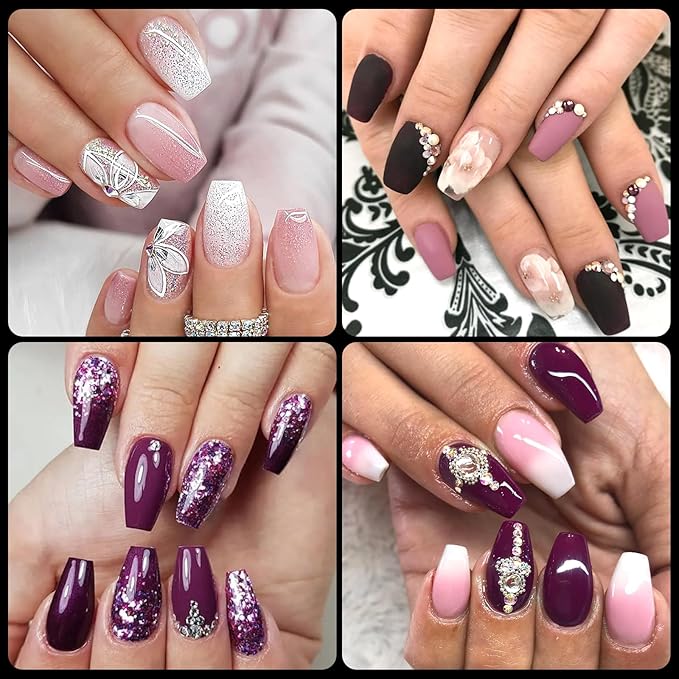 AddFavor 600pcs Coffin Nail Tips, Medium Coffin Soft x Gel Nail Tips Clear Fake Nails Ballerina Full Cover Acrylic Nails Tips for Extension Nail Manicure Salon Home DIY