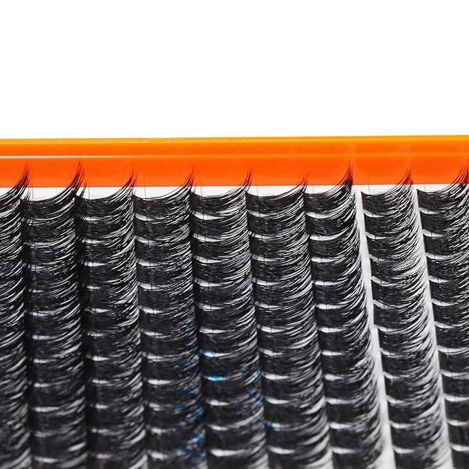 28Rows,wholesale Pack Mixed Black and Colorful Wide Stem Cluster Eyelashes Kit 2 in 1 Bond&Seal+ 1pcs Tweezer Grafting D Curl Individual False Eyelashes Home DIY Eye Lash(Color-C10-12-14-16-18MM MIX)