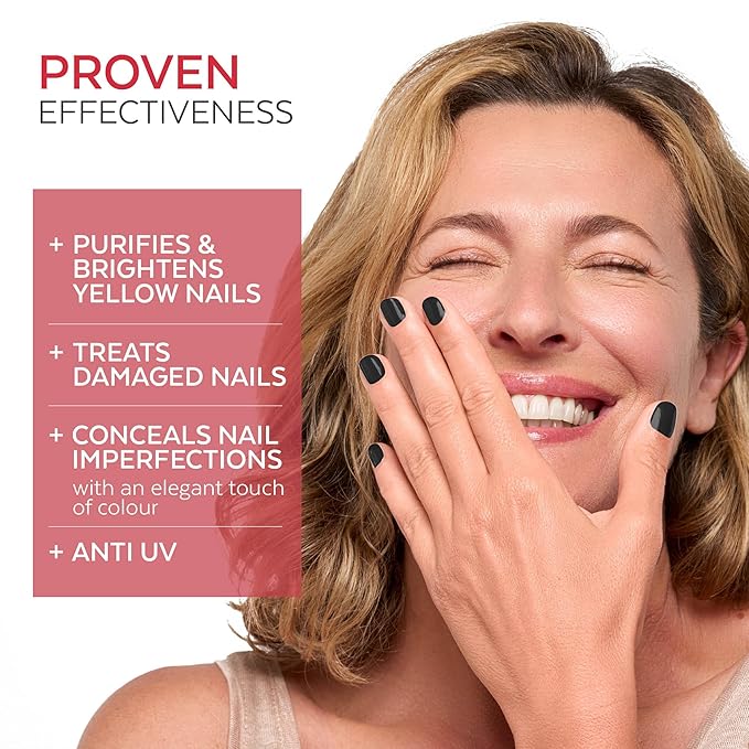 PODERM Nail Polish – Enriched with Tea Tree & Biotin – Improves Nail Appearance – Vegan Formula – For Hands & Feet – Swiss Made (Jet Black)
