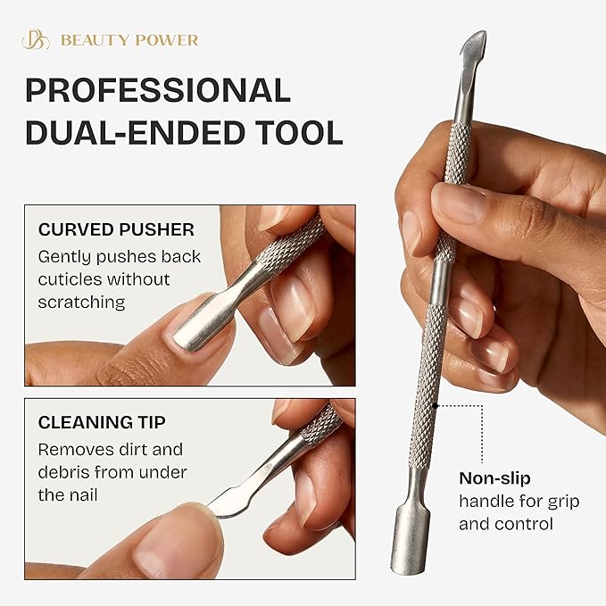 9 in 1 Professional Manicure Pedicure Set - Stainless Steel Nail Clippers, Nano File, Cuticle Nipper, Scissors, Tweezers, Travel PU Leather Case for Men & Women - Valentine's Gift Idea
